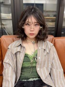 トレンドパーマ風スタイル