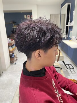 オシャマ ヘアー サンク 二川店(Oshama hair CinQ5) 紫ハイライト