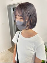  fit stand 千葉/ショートボブ/カット/パーマ/ダブルカラー/トリートメント/縮毛矯正&nbsp;イメチェン/ピンクベージュ/アンブレラカラー[千葉]