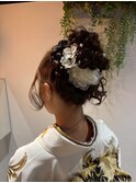 大人可愛いアップヘア成人式和装ヘアセットヘアアレンジ