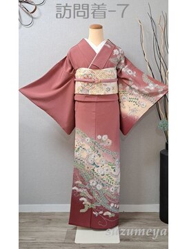 きものサロン すずめ屋 レンタル番号　訪問着-7　辻が花