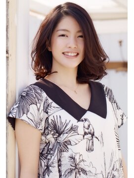 ソラオオイタ(SORAoita) 【Healthy curl】大人ロブミディアムスタイル