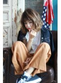 ゆるふわ大人ボブ × グレージュハイライト 【池袋】