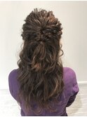 ハーフアップ＊ヘアセット