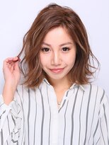 ウェーヴ アズシュガー 浜松佐藤店(wave as sugar)&nbsp;〈wave佐藤店〉かきあげ バレイヤージュ 韓国風前髪【Before】