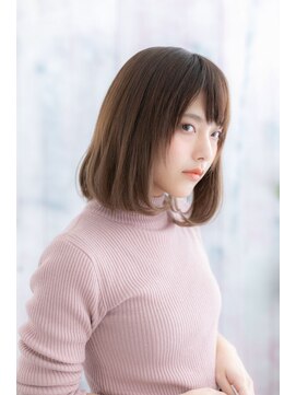 ヘアアンドビューティー ミック(Hair & Beauty miq) 大人かわいい☆前下がりの小顔ナチュラルワンカール