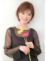 ルエ(rue)&nbsp;大人可愛い20代30代40代小顔ワンサイドショートボブ丸み前下がり