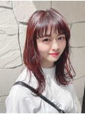 赤く輝く天使なクールスタイル【藤枝/髪質改善】