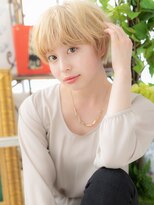 カバーヘア ブリス 川口(COVER HAIR bliss)&nbsp;ハイトーンカラー外国人風小顔マッシュヘアb川口10代20代30代