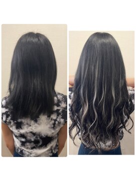 ヘアメイクアート(Hair make Art) エクステ80本入れてメッシュ系ロングに☆☆