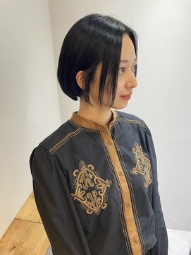 エラマ ヘアメゾン(elama hair maison) 【elama】アッシュブラック×ミニボブ