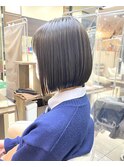 【巻かない】ストレートボブ