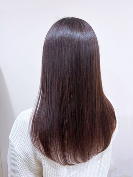 ロロン 下高井戸(LORONG) 髪質改善　ストレート　縮毛矯正　ピンクブラウン