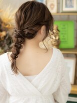 カバーヘア ブリス 北浦和(COVER HAIR bliss)&nbsp;モテ大人ガーリー外国人風編み込みアレンジa北浦和20代30代40代