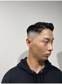 束感刈り上げビジネス七三ツーブロックアップバング１０８５
