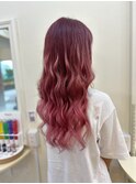 ピンクカラーエクステ