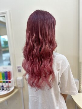 クラナ(clana) ピンクカラーエクステ