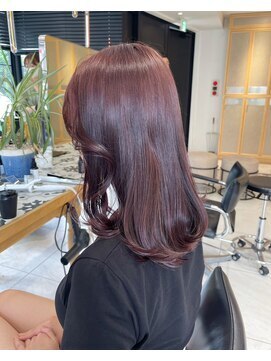 ガリカ 渋谷(Gallica) 【mami】大人フェミニンミディ/ラベンダーココア/ブリーチなし