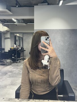 ジゼル 梅田(GiseL) ベージュブラウン、ざくざくレイヤー