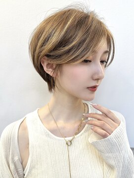 サンド 名古屋(sand) ボブ/レイヤーカット/髪質改善/ウェットヘア/オリーブベージュ