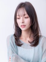 20代30代大人かわいいレイヤーカット/セミディ/シアカラー