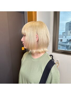 ブランニューロミエ 野田阪神店(Brand new lomie) ボブ×ハイトーンカラー