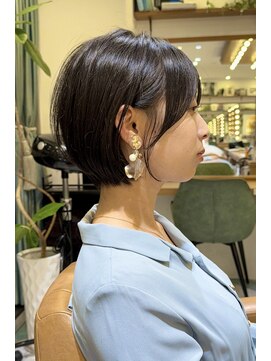 ロンド パルティール 大宮(Lond partir) 黒髪ボブルフネビージュ小顔ワンレンスペインカール