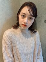 レジュアル(RESSUAL)&nbsp;ホワイトグレージュミニウルフデジタルパーマチェリーブラウン