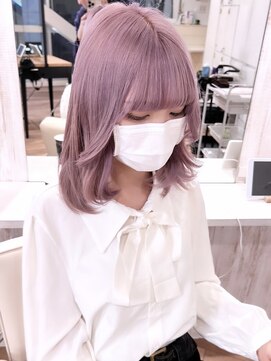 ジーナ 池袋(Zina) ピンクラベンダー/ラベンダーカラー/ケアブリーチ/池袋美容院