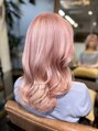 ポタム 東中野(potamu) 時々ハイトーン!3回ブリーチにピンクベージュカラー♪