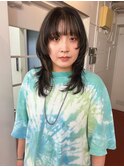 レイヤーカット×ウルフ×ハイライト