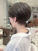 アース 栄店(HAIR&MAKE EARTH) earthショートレイヤーボブミルクティー丸みショートボブ