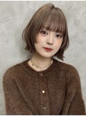 ブリーチなしカラー伸ばしかけヘア簡単スタイリング小顔ヘア