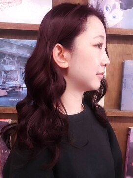 ブロック ジャポン(bloc japon) 秋映え艶髪バーガンディピンク20代30代 ブリーチなし レイヤー