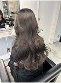 透明感カラーグレージュブリーチカラーレイヤーカット中津美容室