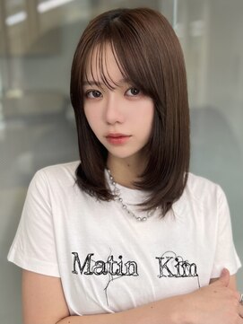 ソラ 広尾店(SORA) ミディアムレイヤーカット/ミディアムヘア/内巻き