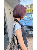 レッドブラウンカラーボブ