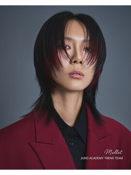 ジュノヘアージャパン 表参道(JUNO HAIR JAPAN) 韓国ヘア マレット センターパート フェザーバング 前髪