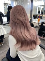 サンクプロジェクト(cinq PROJECT)&nbsp;ピンクミルクティーグレーブラウンベージュ顔周りレイヤーカット