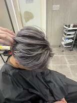 アンダーバーホワイト 広島 本通店(_WHITE)&nbsp;メンズバレイヤージュ/ハイライト/ブリーチダブルカラー