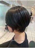 【黒髪ショート】360°美シルエット♪大人可愛い丸みショート