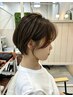 【鹿毛指名限定】カット+透明感カラー+10分スパ+トリートメント ¥13,200