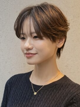 ブランロール 中目黒店(Blanl'or) フェイスレイヤーハッシュカットワンホンレイヤーカーテンバング