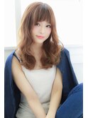 【Laffy】小顔無造作ウェーブミルクティーカラーby安藤