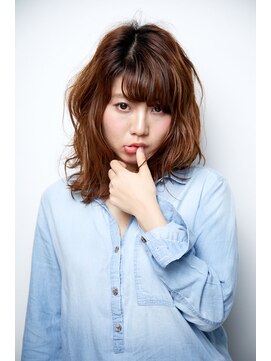 ペスカ 立川店(pesca) 【PESCA立川】ラフ　ウェーブ　セミロング