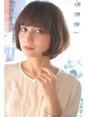 30代40代人気 お手入れ簡単丸みが可愛いボブ
