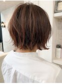 福山市 大人くびれ外ハネ耳かけ簡単スタイリングCaary