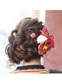 #成人式アップ#ヘアセット