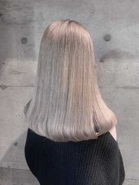 クレドガーデン 西新井店(CRED GARDEN) プレミアムケアカラー×韓国風/シルバーカラー/Aラインボブ