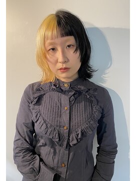 ドットプラス リム(Dot+LIM) (stylistタカギマリエ)ツートンカラーウルフ